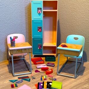 Our Generation (Target’s American Girl brand) Back-to-School Set - Desks, Locker